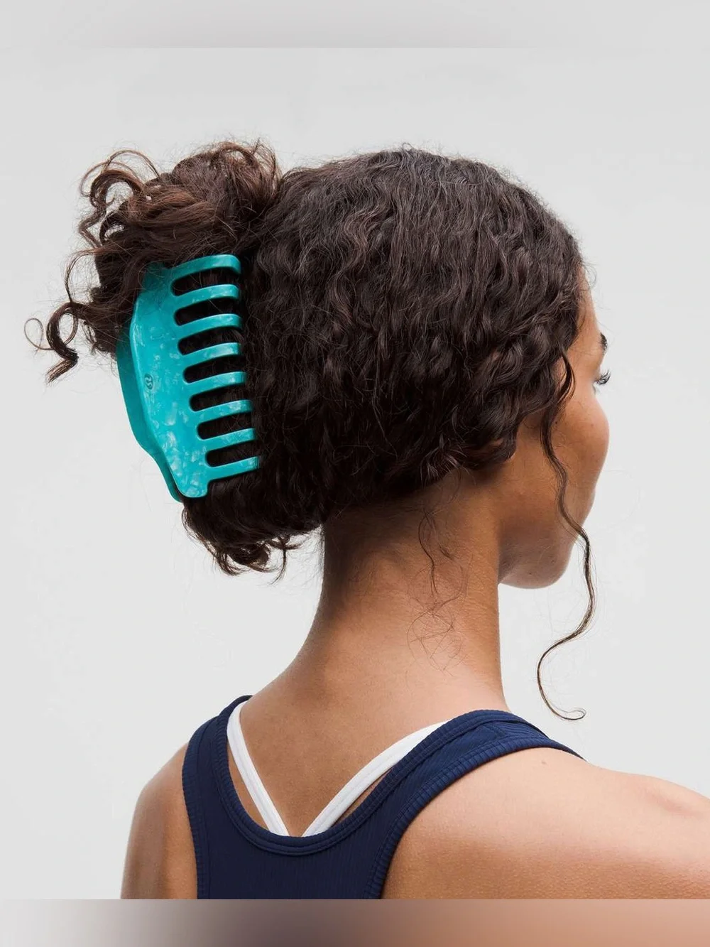 New Lululemon Jumbo Claw Clip - Island Breeze / Nimbus / Turquoise